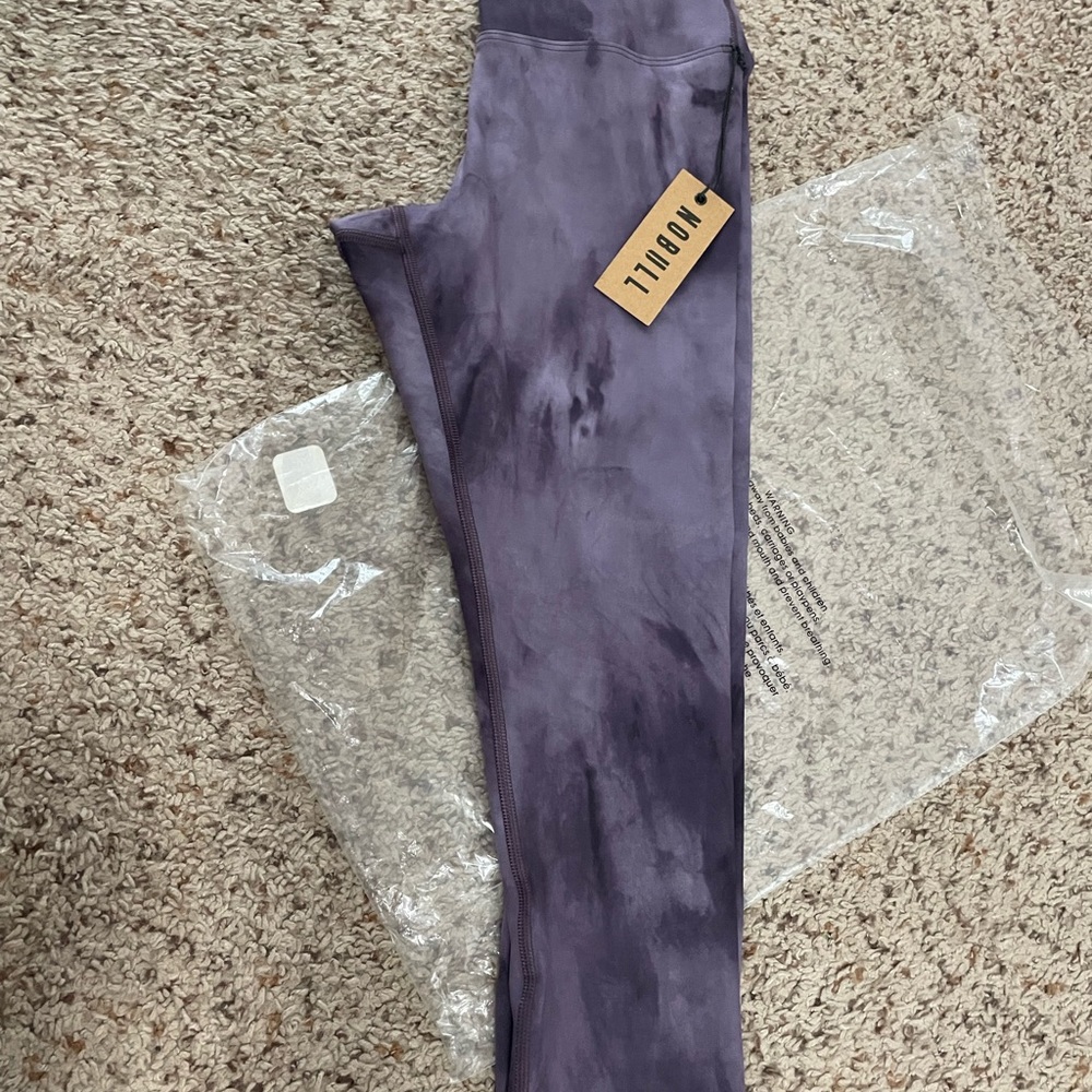 Women’s NOBULL Tie-Dye high rise matte tight 3/4 - Picture 4 of 4